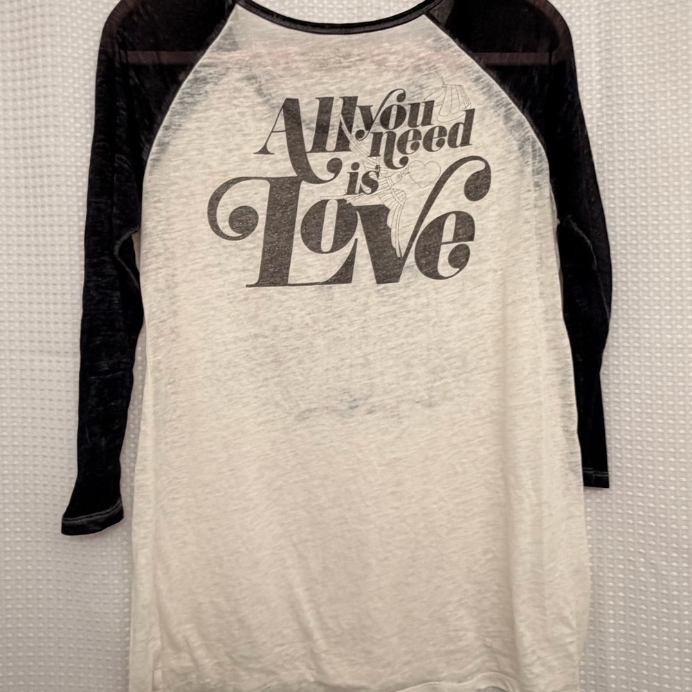 The Beatles burnout all you need is love graphic 3/4 sleeve M - Picture 4 of 4